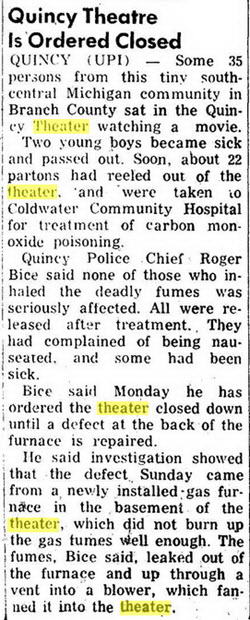 Our Theatre - DEC 31 1968 ARTICLE ON FURNACE PROBLEM